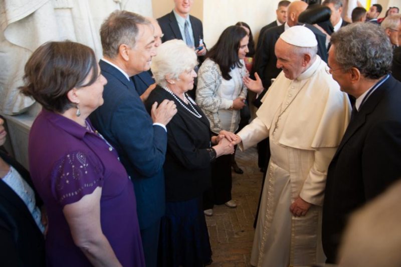 Встреча Тамары Чикуновой и Папы Римского Франциска в сентябре 2016 года. Фото из личного архива Тамары Чикуновой