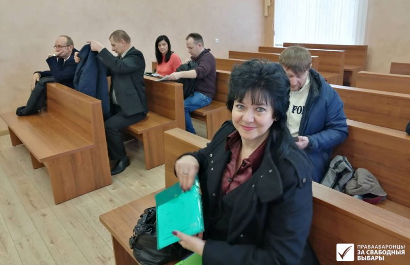 Ирина Давидович в суде.