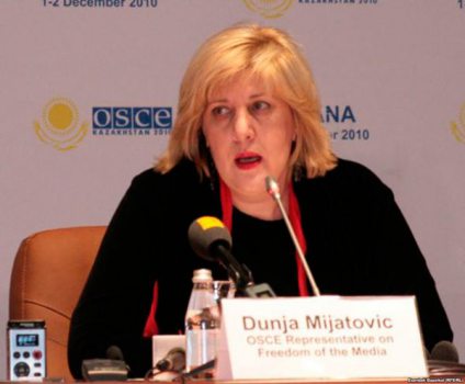 OSCE Representative on Freedom of the Media Dunja Mijatović