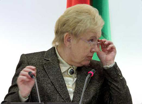 Lidziya Yarmoshyna, chair of the Central Election Commission