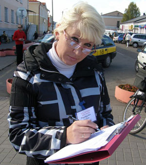 Alena Miadzvedzeva, Babruisk coordinator of "Tell the Truth!"
