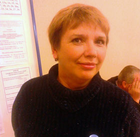Наблюдатель Татьяна Носкова на избирательном участке 23 сентября