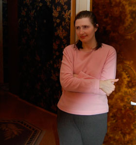 Минчанка Оксана Шалимо, потерпевшая в давке в метро "Немига" в 1999 г. (фота gazetaby.com)