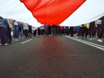 "Несла большой бело-красно-белый флаг". 2,5 года "домашней химии" за участие в акции протеста