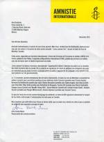 Письмо Алесю Беляцкому из отделения Amnesty International из Монреаля 