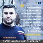 Andrei Paluda, coordinator of the Campaign against the death penalty in Belarus