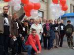 Human rights defenders congratulate Ales Bialiatski: Street event in Minsk