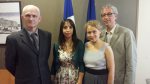 Прадстаўнікі FIDH і пасол па правах чалавека МЗС Францыі  Патрыцыяна Спарачына-Цілей