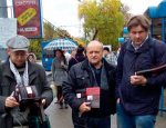 Інфармацыйная акцыя супраць смяротнага пакарання ў Гародні 10 кастрычніка 2017 года.