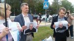 Правоцентристы провели пикет напротив "Белтелерадиокомпании" (фото)