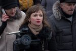 Журналістку Шчыракову пакаралі штрафам за стрым з дазволенага ўладамі мітынгу