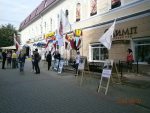 В Могилеве прошел первый общеоппозиционный предвыборный пикет