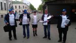 В Могилеве независимый профсоюз РЭП провел акцию против контрактной системы (фото)