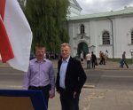 Поддержать сбор подписей за однопартийца в Жировичи приезжал Виталий Рымашевский (фото)