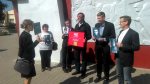 В Слуцке активисты провели акцию "Урок истории"