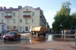 Молчаливый протест в Жодино разгоняла машина для поливания улиц