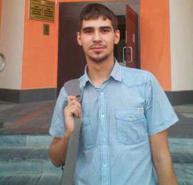 "Young Front" activist Andrei Tychyna (Salihorsk)