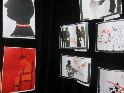 Exhibition of the Belarusian artist Aleh Ablazhei "Six Arguments against Death Penalty" 