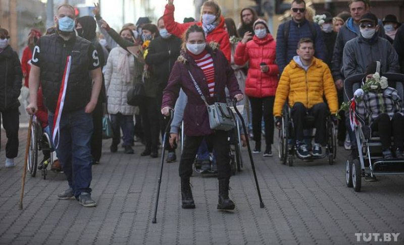 Марш людей с инвалидностью. Фото: TUT.BY