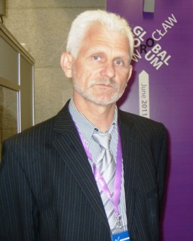 Ales Bialiatski at the Global Forum 2011 in Wroclaw