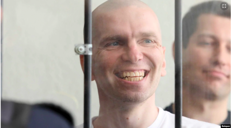 Евгений Афнагель на суде 25 мая. Фото: Belapan