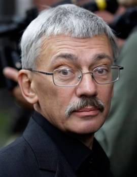 Oleg Orlov, a member of the Board of the Russian society "Memorial"