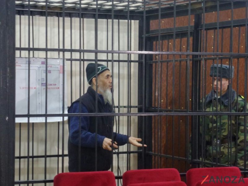 Последнее слово в суде Азимжана Аскарова. Бишкек, 10 января 2017. Фото: zanoza.kg
