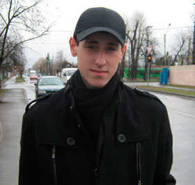 Maksim Charniak, a Babruisk activist of the Young Front