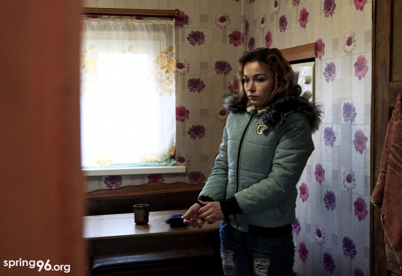 Hanna Kostseva, the sister of the Kostseu brothers who were sentenced to death on January 10, 2020, in theur house in Čerykaŭ
