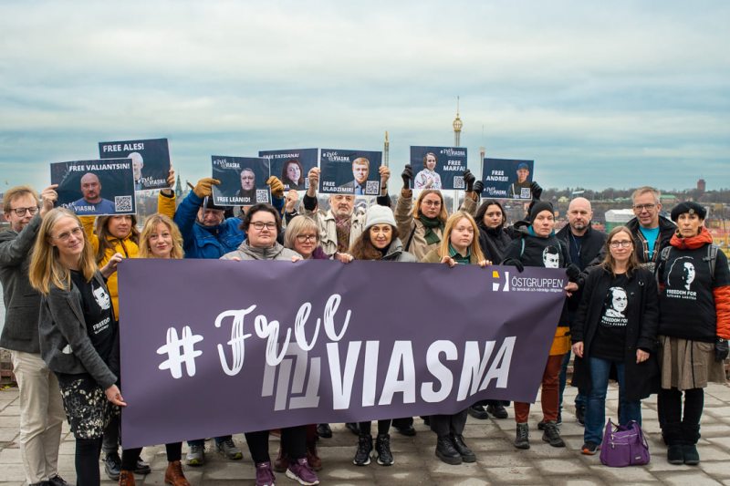 Event by Östgruppen in support of Viasna members