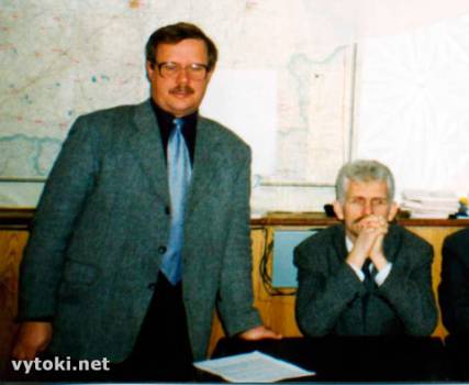 Віктар Івашкевіч і Алесь Бяляцкі. Фота: vytoki.net