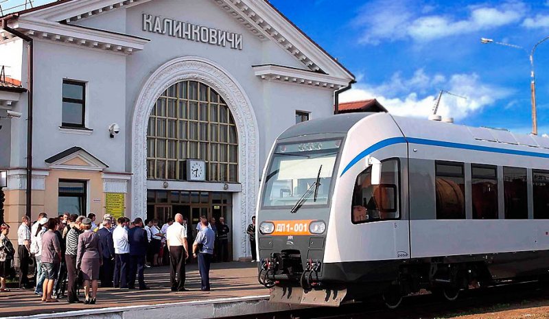 Вокзал в Калинковичах. Фото: history.rw.by