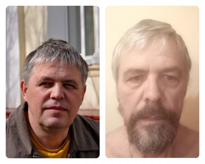 Сравните: фотографии Алеся Капуцкого до задержания и после освобождения из ИВС. В заключении правозащитник похудел на 10 кг