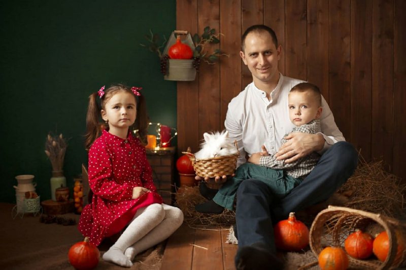Владимир Ланкевич с детьми
