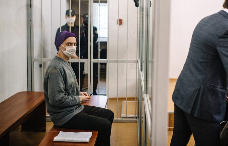 Левон Халатрян в зале суда. Фото с официальной страницы штаба Виктора Бабарико