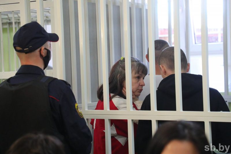 Политзаключенная Ольга Майорова на суде 18 мая