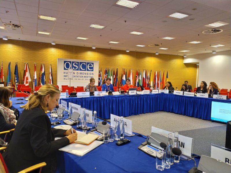 Side-event “Civil Society and Human Rights in Belarus on the Eve of Parliamentary Elections”. Warsaw. September 26, 2019. Photo: Siarzhuk Semianiuk