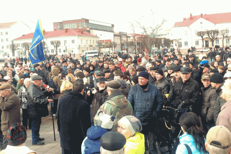 Protest against Decree No. 3 in Orša. 12 March 2017