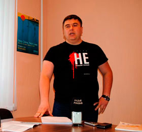 Andrei Paluda, coordinator of the campaign "Human Rights Defenders against the Death Penalty in Belarus"