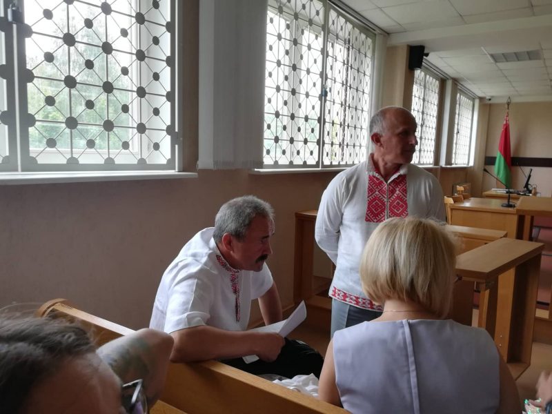 Геннадий Федынич и Игорь Комлик в суде. Фото: ПЦ