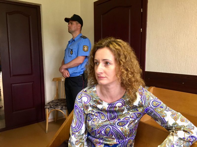 Заместитель руководителя отдела политики и прессы Представительство ЕС в Беларуси Рената Врубель в суде. Фото: ПЦ