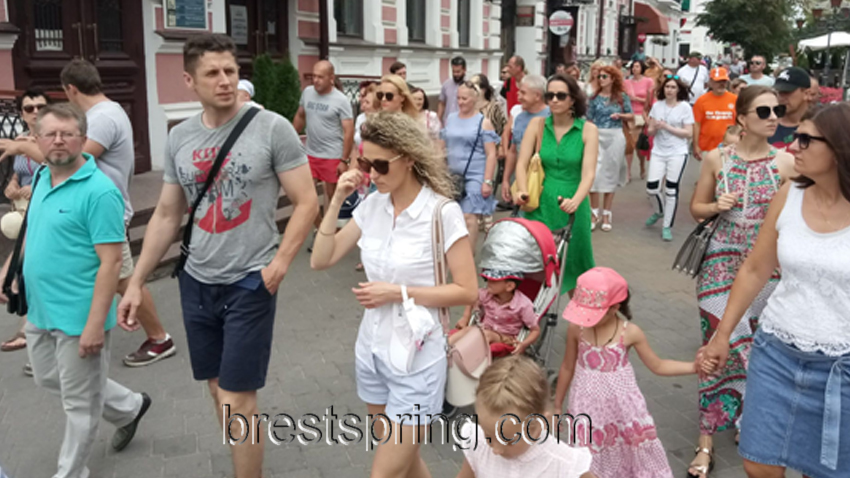 Акция протеста в Бресте 28 июля 2019 г. Фото: "Брестская Весна".
