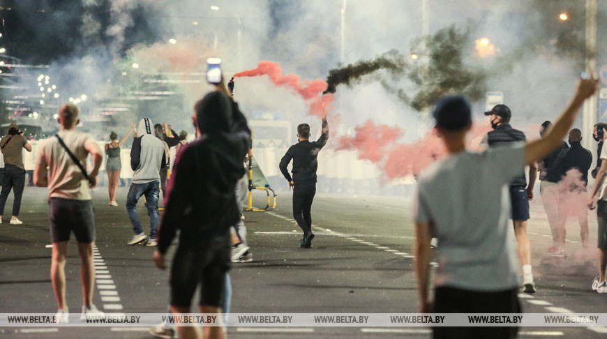 Post-election protesters in Brest. August 10, 2020. Photo: belta.by