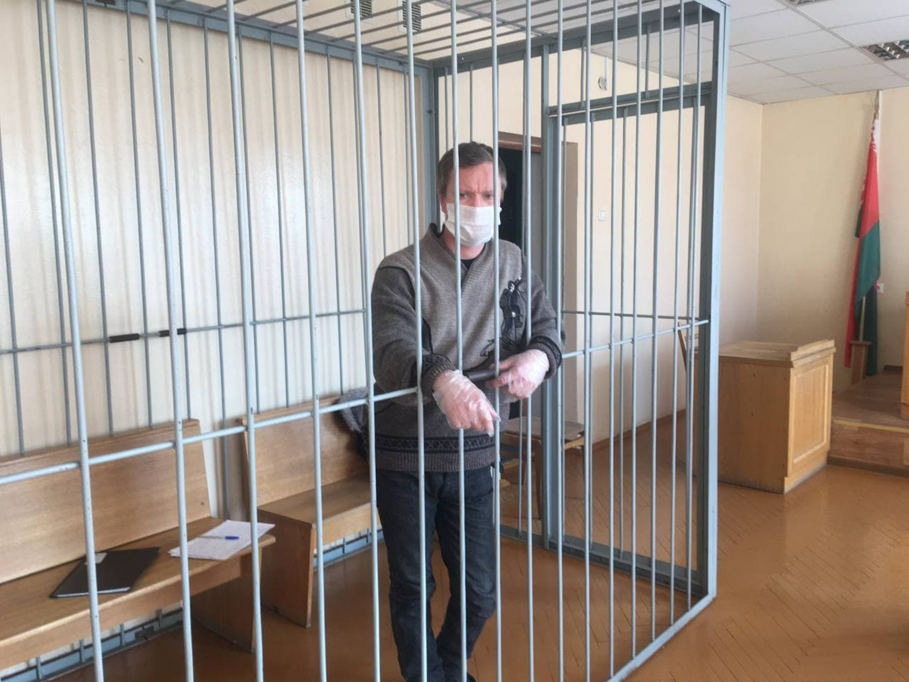Вадим Цикунов в суде. Фото "Гомельская Весна"