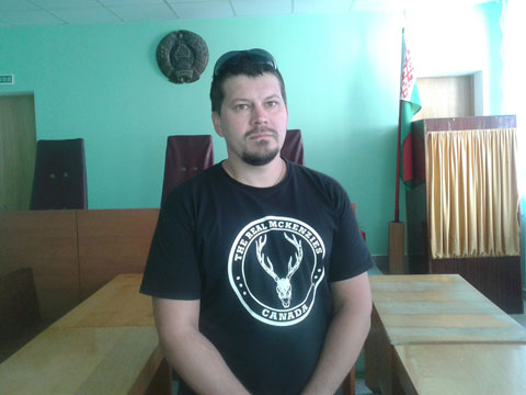Александр Денисов в суде.