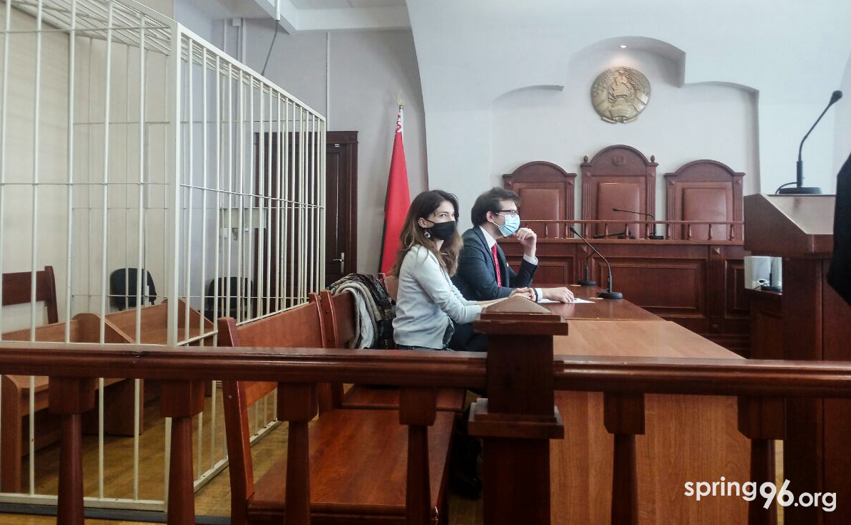Юлия Якубович на суде. Фото: spring96.org