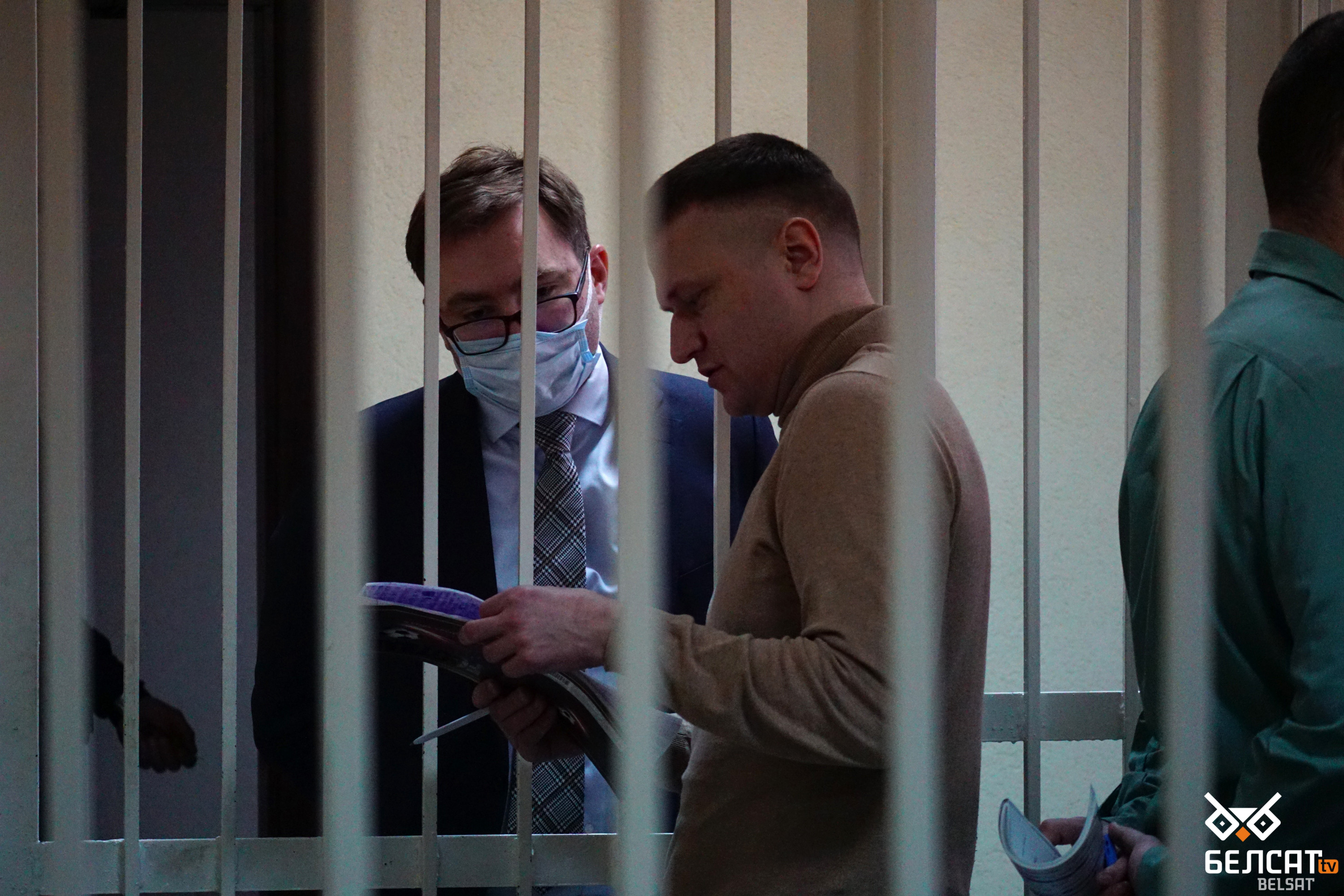 Дмитрий Конопелько в суде. Фото Белсат