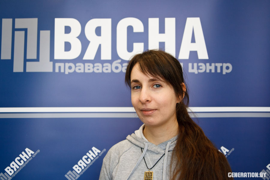 Праваабаронца Наста Лойка. Фота: Юля Сакалоўская