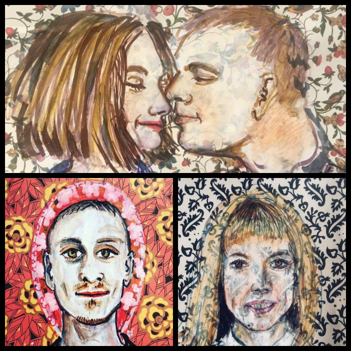 Портреты политзаключенных художницы Ксиши Ангеловой