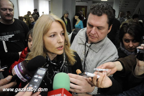 Наталья Пинчук после суда 24 ноября 2011 года